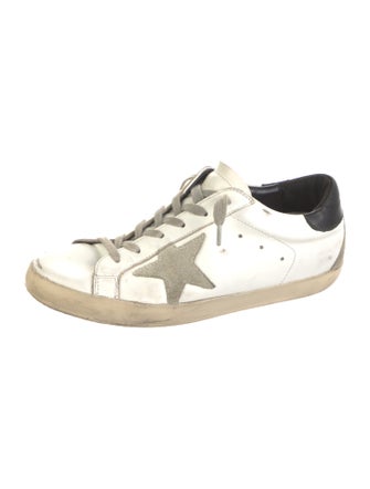 Golden Goose Leather Distressed Accents Sneakers