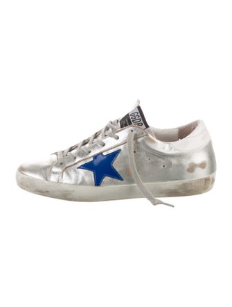 Golden Goose Leather Distressed Accents Sneakers