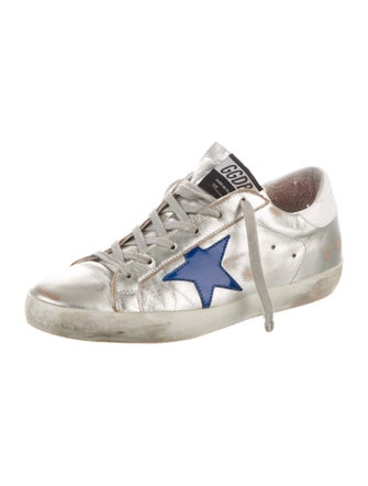 Golden Goose Leather Distressed Accents Sneakers