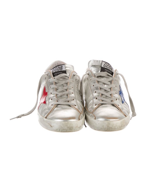 Golden Goose Leather Distressed Accents Sneakers