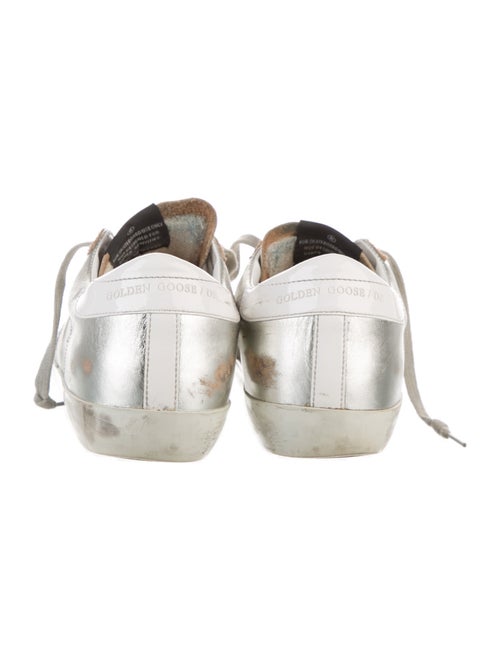 Golden Goose Leather Distressed Accents Sneakers
