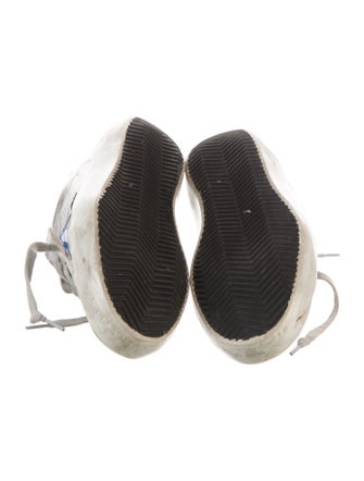 Golden Goose Leather Distressed Accents Sneakers