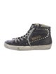 Golden Goose Leather Colorblock Pattern Sneakers