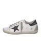 Golden Goose Leather Graphic Print Sneakers