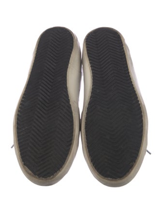 Golden Goose Leather Graphic Print Sneakers