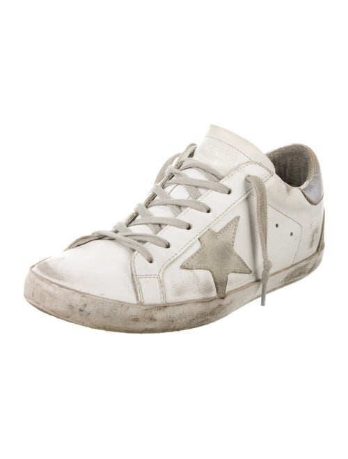 Golden Goose Leather Printed Sneakers