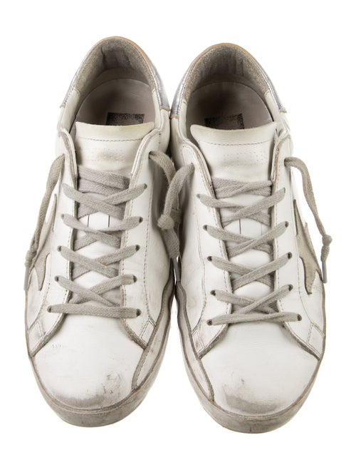 Golden Goose Leather Printed Sneakers