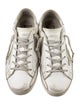 Golden Goose Leather Printed Sneakers