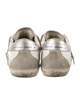 Golden Goose Leather Printed Sneakers