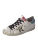 Golden Goose Leather Animal Print Sneakers