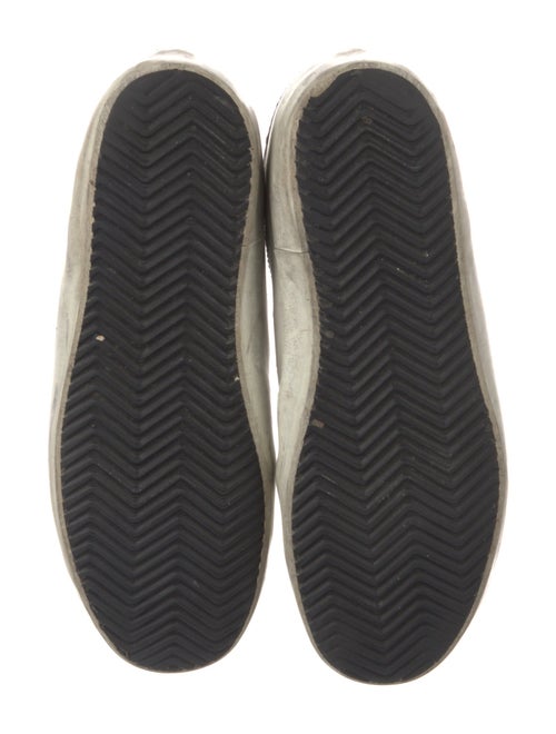 Golden Goose Leather Animal Print Sneakers