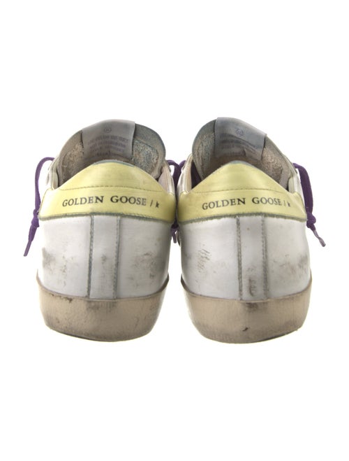 Golden Goose Leather Colorblock Pattern Sneakers