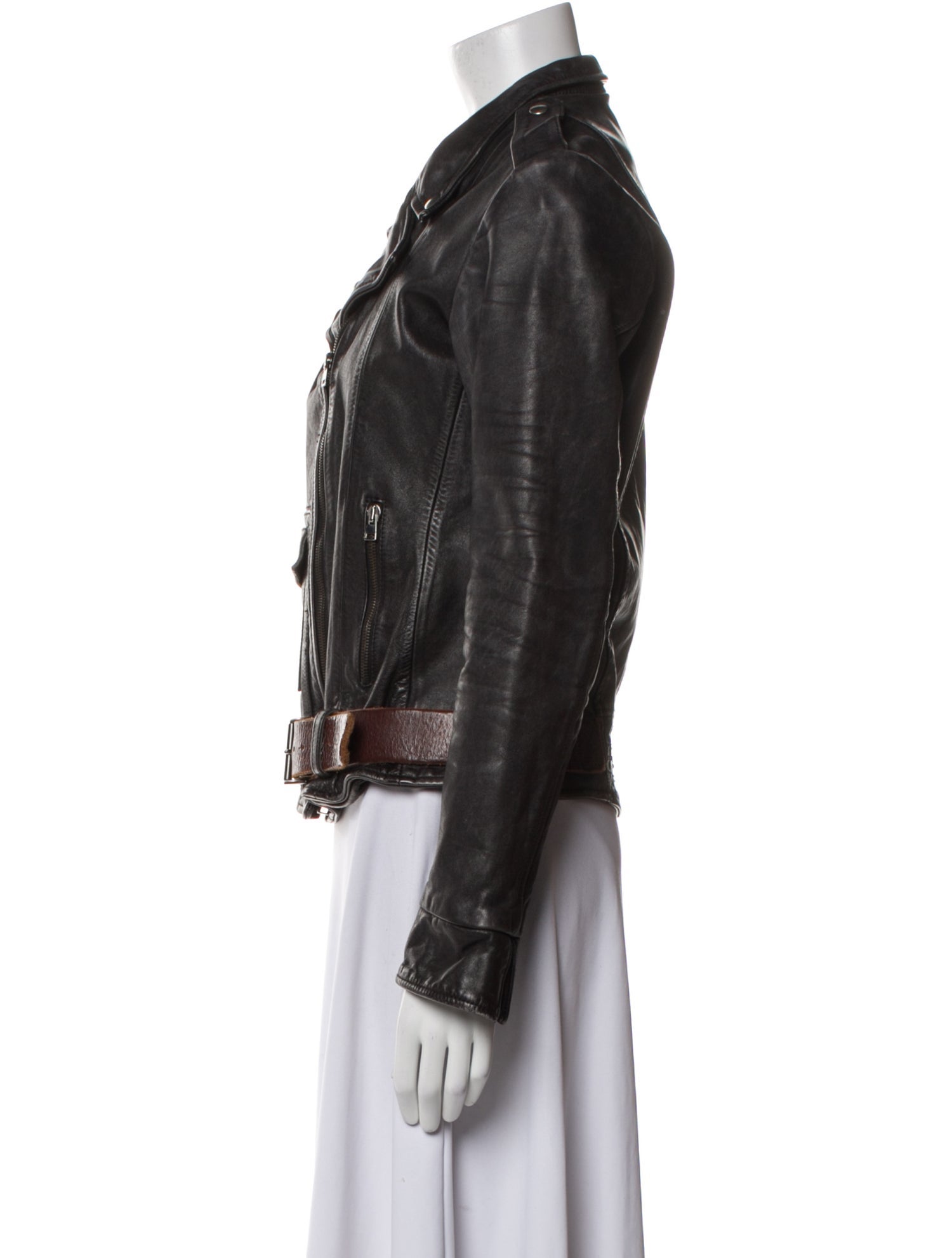 Golden Goose Leather Biker Jacket