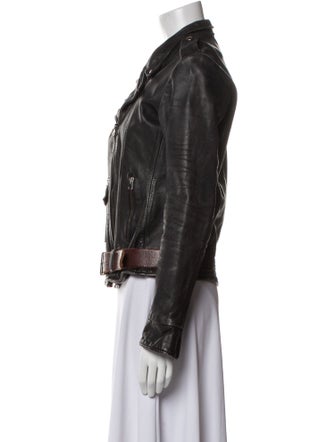 Golden Goose Leather Biker Jacket