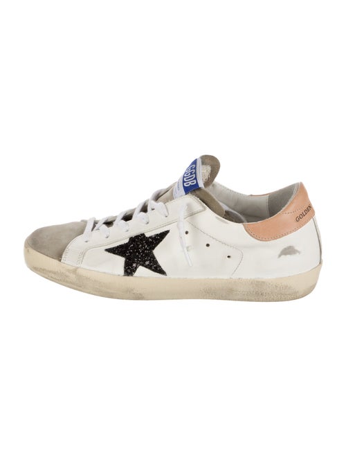 Golden Goose Leather Printed Sneakers