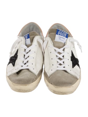 Golden Goose Leather Printed Sneakers