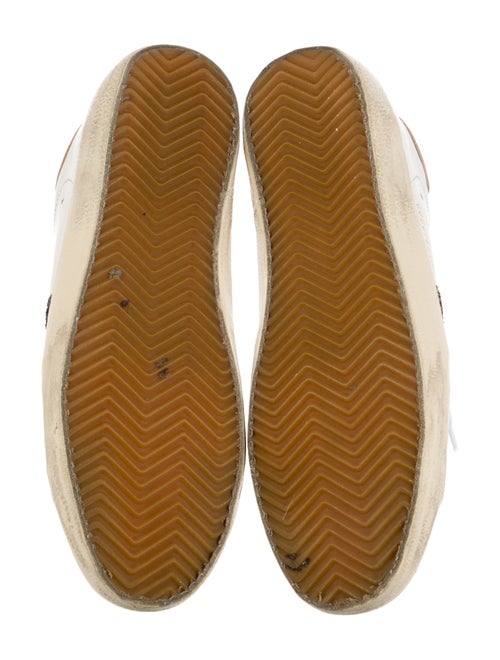 Golden Goose Leather Printed Sneakers