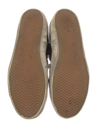 Golden Goose Suede Graphic Print Wedge Sneakers