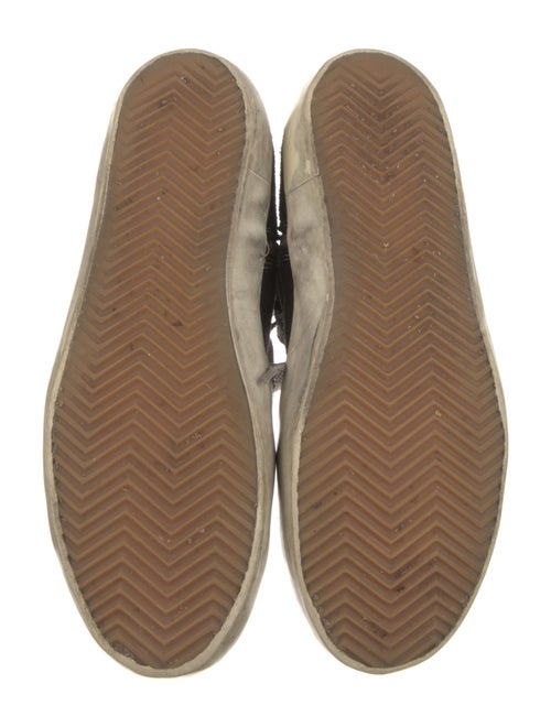 Golden Goose Suede Graphic Print Wedge Sneakers