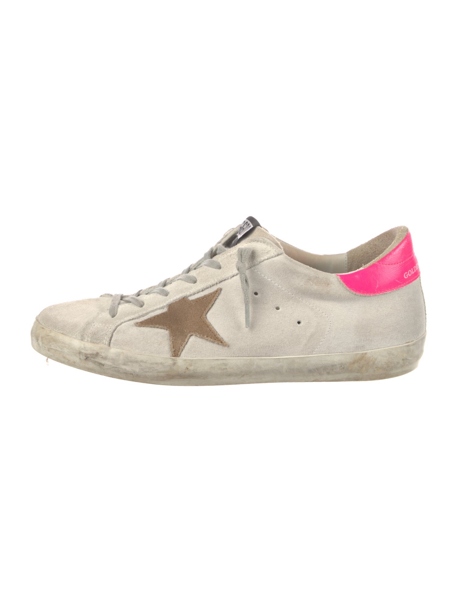 Golden Goose Suede Distressed Accents Sneakers