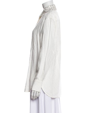 Golden Goose Long Sleeve Button-Up Top