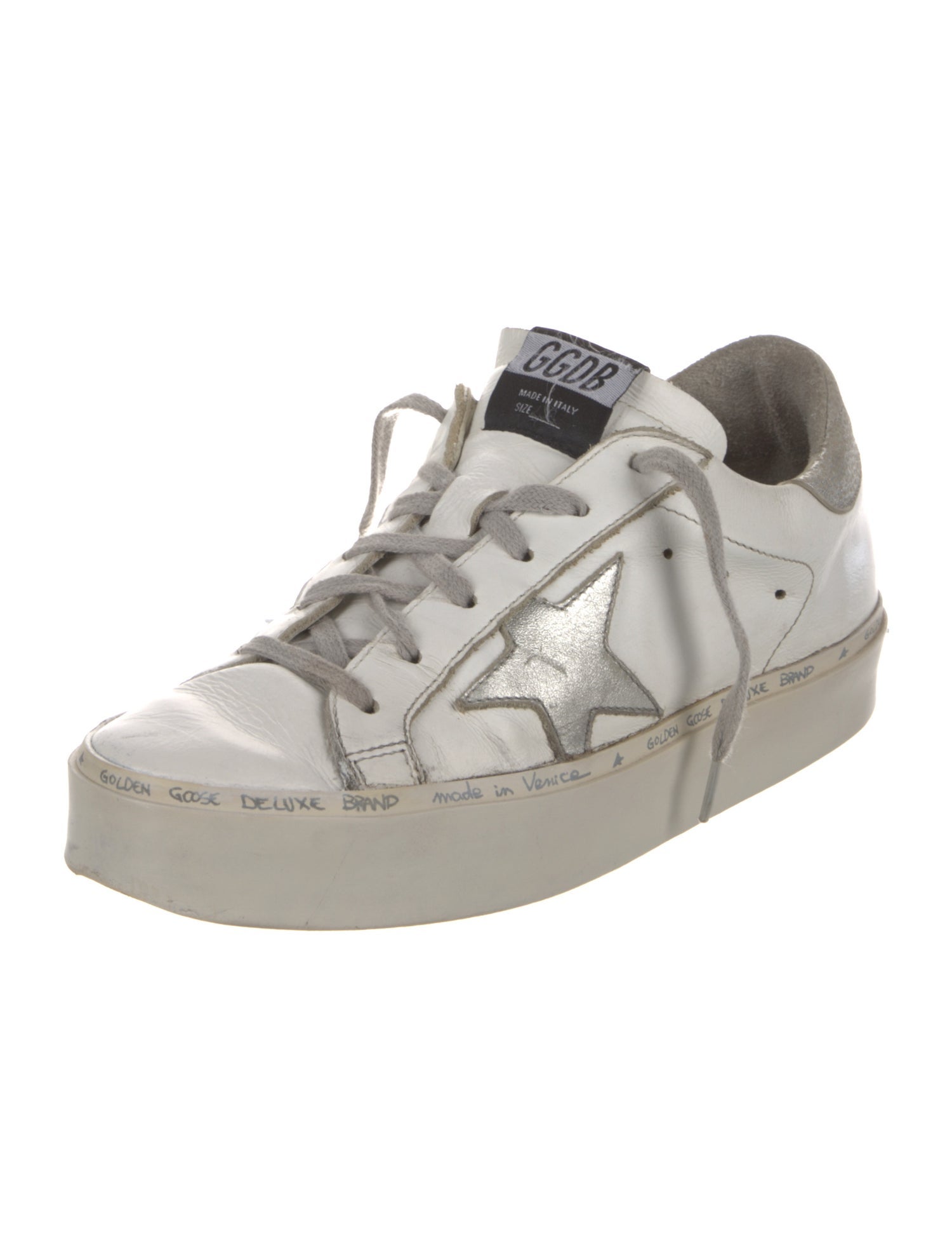 Golden Goose Leather Distressed Accents Sneakers