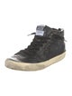 Golden Goose Leather Colorblock Pattern Sneakers