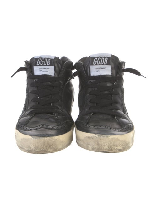 Golden Goose Leather Colorblock Pattern Sneakers