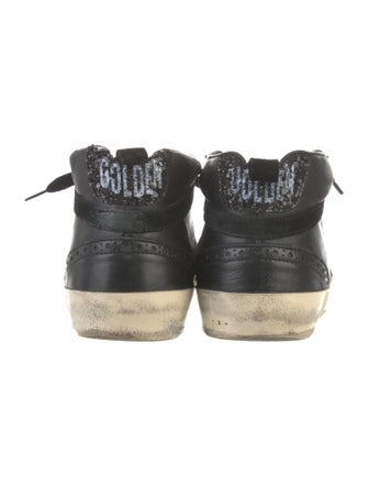 Golden Goose Leather Colorblock Pattern Sneakers