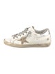 Golden Goose Leather Graphic Print Sneakers