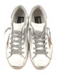 Golden Goose Leather Graphic Print Sneakers