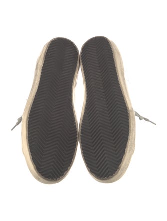 Golden Goose Leather Graphic Print Sneakers