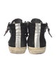 Golden Goose Suede Colorblock Pattern Wedge Sneakers