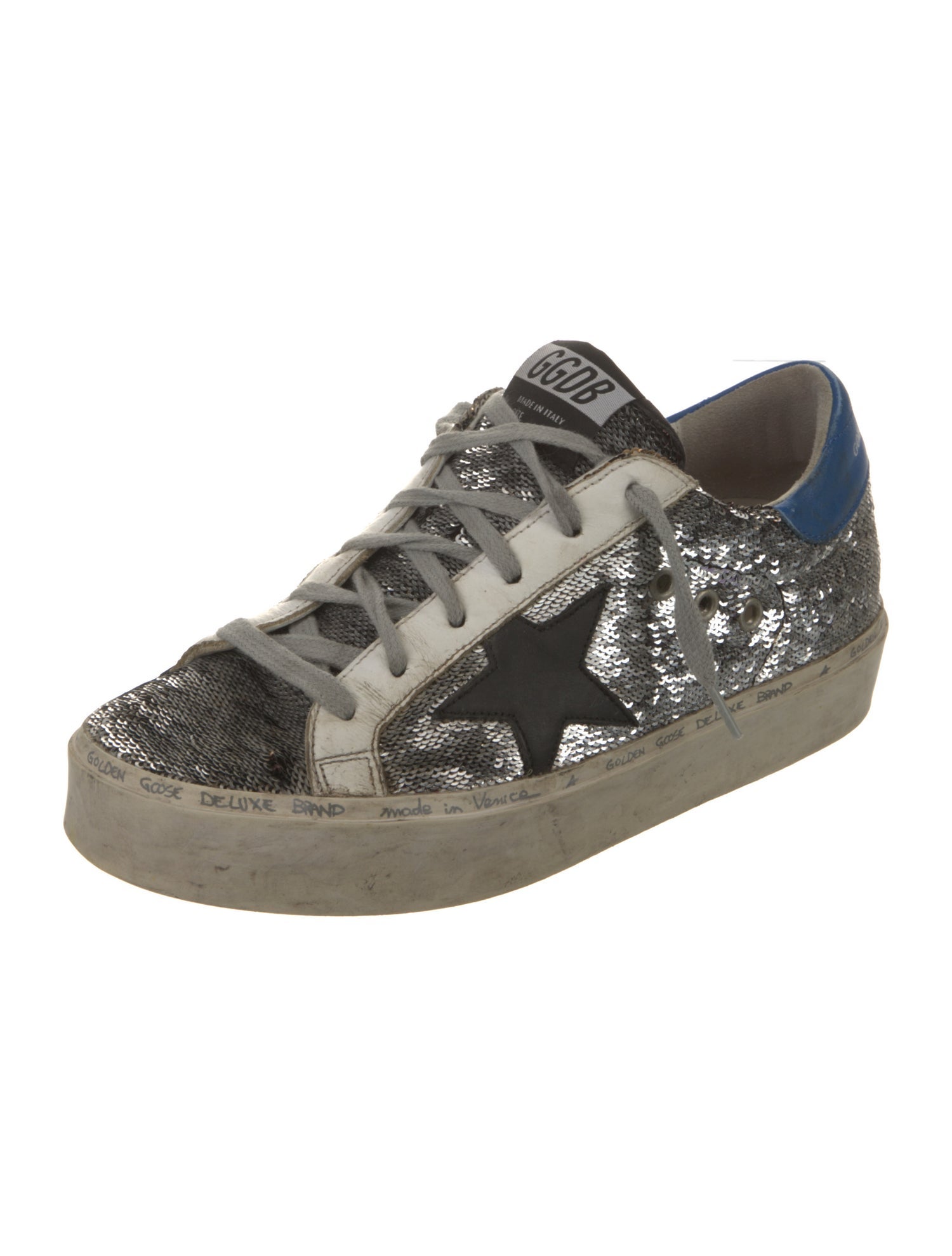 Golden Goose Sequins Colorblock Pattern Sneakers