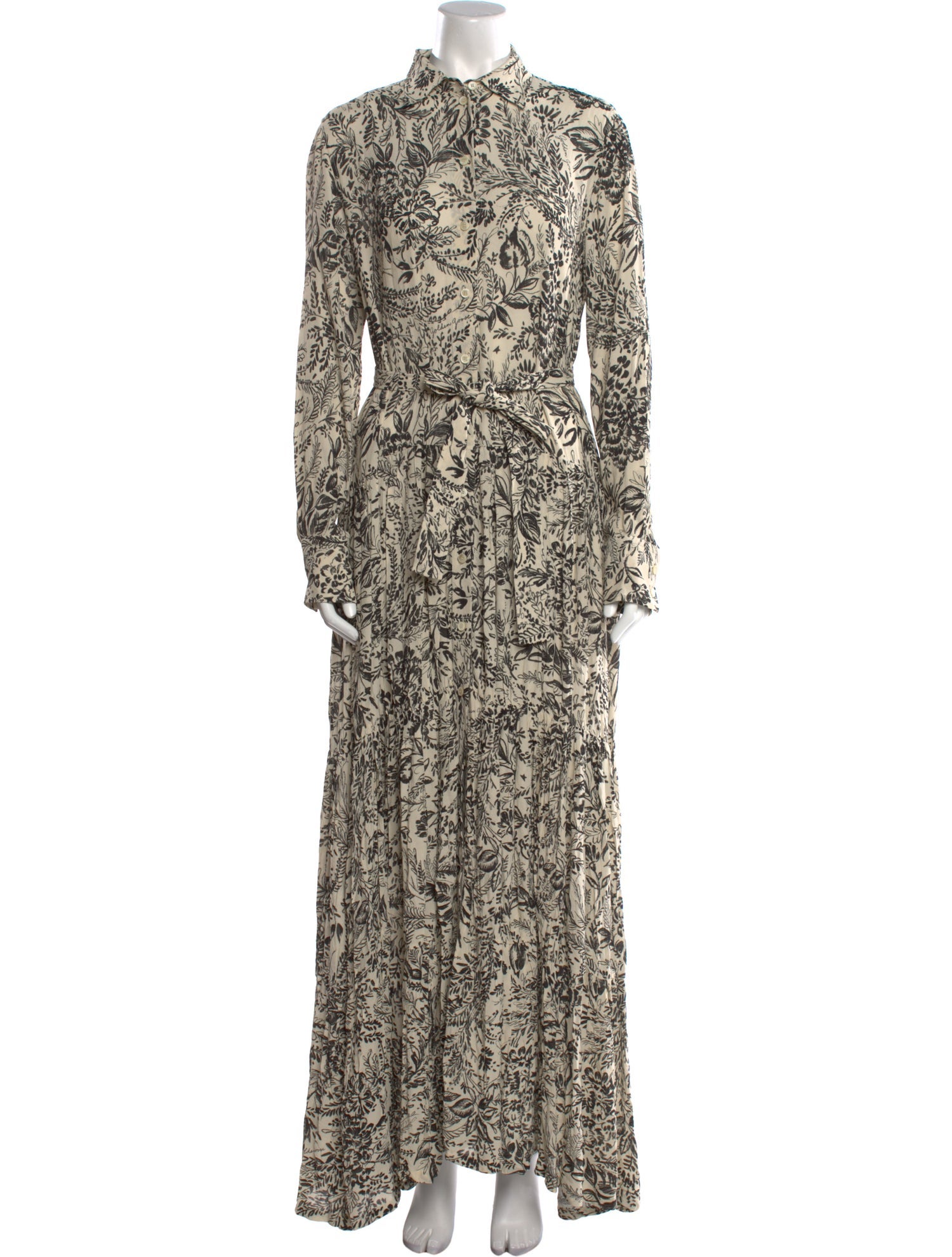 Golden Goose Floral Print Long Dress