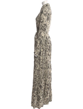 Golden Goose Floral Print Long Dress