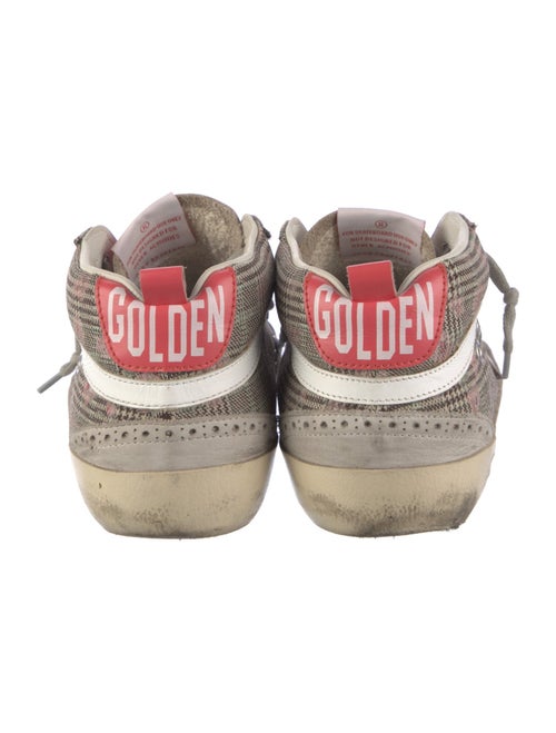 Golden Goose Houndstooth Print Distressed Accents Sneakers