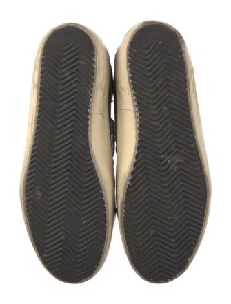 Golden Goose Houndstooth Print Distressed Accents Sneakers