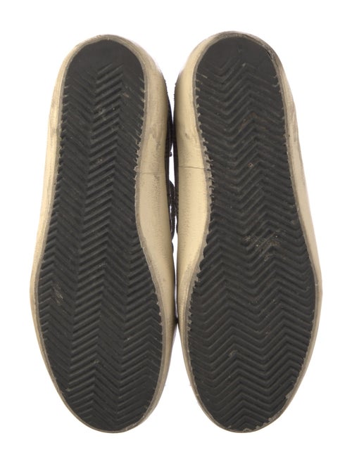 Golden Goose Houndstooth Print Distressed Accents Sneakers