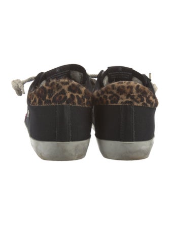 Golden Goose Canvas Glitter Accents Sneakers