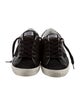 Golden Goose Leather Glitter Accents Sneakers