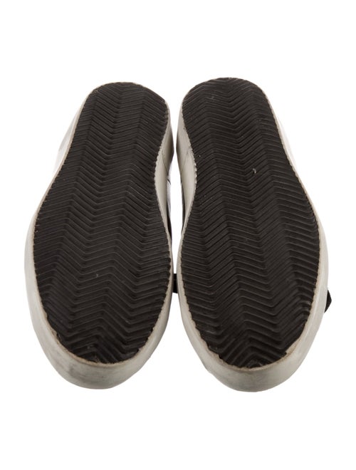 Golden Goose Leather Glitter Accents Sneakers