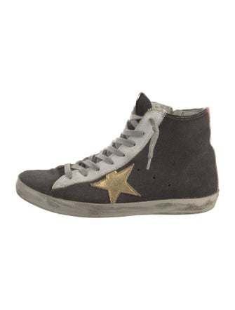 Golden Goose Suede Graphic Print Sneakers