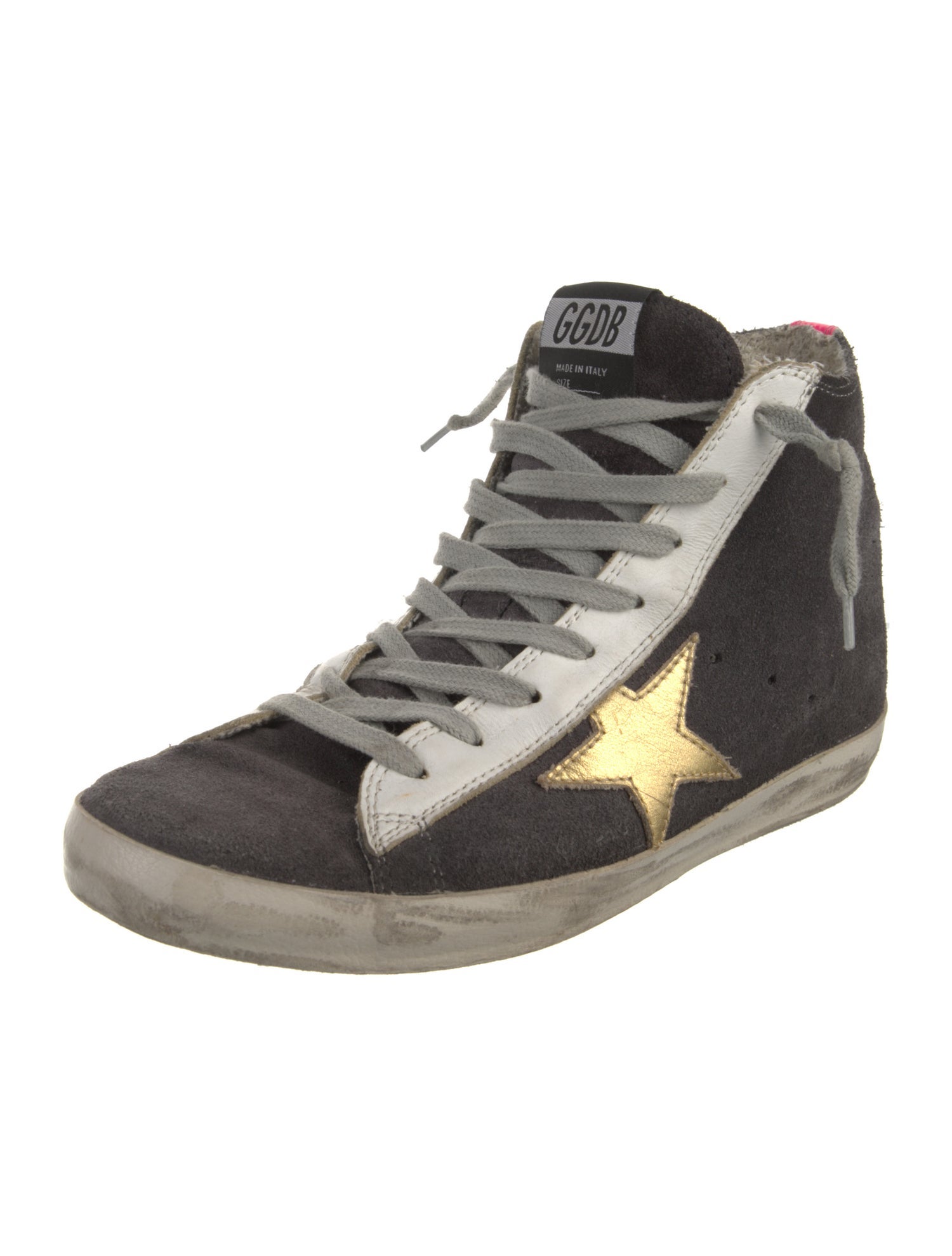 Golden Goose Suede Graphic Print Sneakers