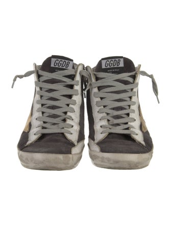 Golden Goose Suede Graphic Print Sneakers