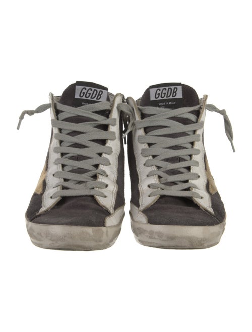 Golden Goose Suede Graphic Print Sneakers