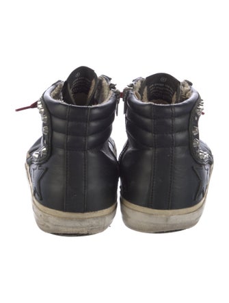 Golden Goose Leather Distressed Accents Sneakers
