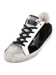Golden Goose Suede Glitter Accents Sneakers