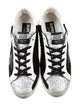 Golden Goose Suede Glitter Accents Sneakers