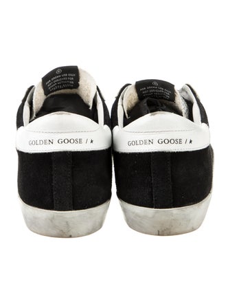 Golden Goose Suede Glitter Accents Sneakers